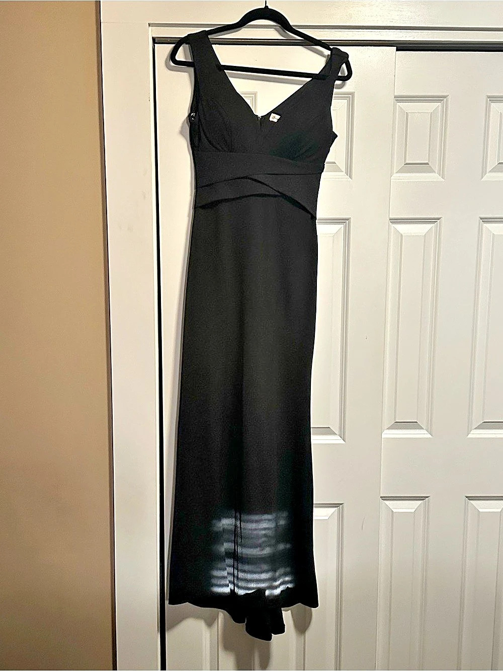 Loverly Sundress Black Maxi Dress Size Medium Like New